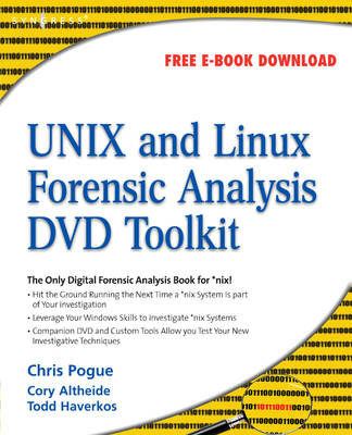 Book cover for UNIX and Linux Forensic Analysis DVD Toolkit