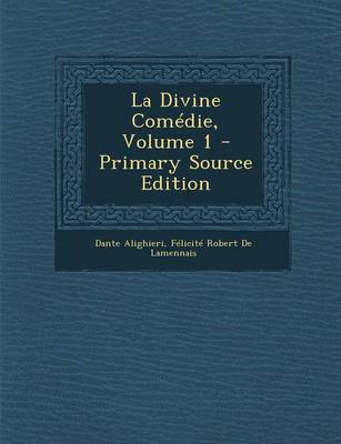 Book cover for La Divine Comedie, Volume 1