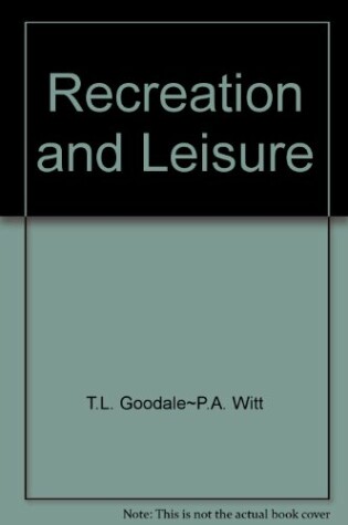 Cover of Recreation and Leisure