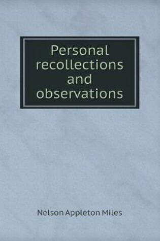 Cover of Personal recollections and observations