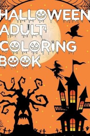 Cover of Halloween Adult Coloring Book