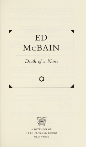 Cover of Death of a Nurse