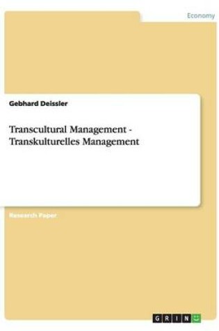 Cover of Transcultural Management - Transkulturelles Management