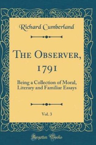 Cover of The Observer, 1791, Vol. 3