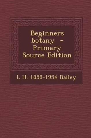 Cover of Beginners Botany