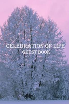 Book cover for celebration of life guest book