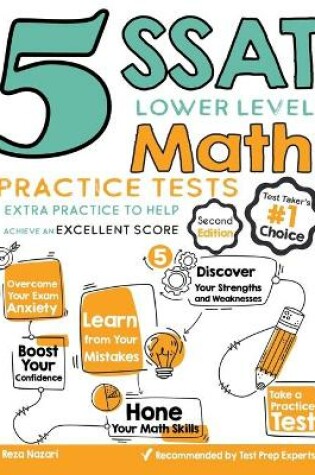 Cover of 5 SSAT Lower Level Math Practice Tests