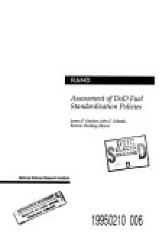 Cover of Assessment of DOD Fuel Standardization Policies
