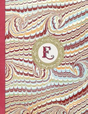 Book cover for Monogrammed Planner 2019 Personalized Initial Letter E