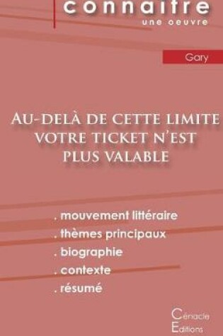 Cover of Fiche de lecture Au-dela de cette limite votre ticket n'est plus valable (Analyse litteraire de reference et resume complet)