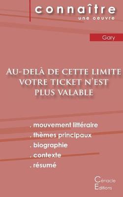 Book cover for Fiche de lecture Au-dela de cette limite votre ticket n'est plus valable (Analyse litteraire de reference et resume complet)