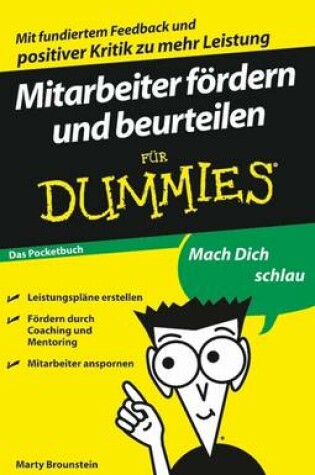 Cover of Mitarbeiter fördern und beurteilen für Dummies Das Pocketbuch