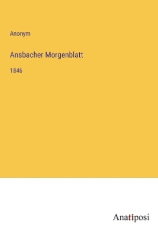 Cover of Ansbacher Morgenblatt