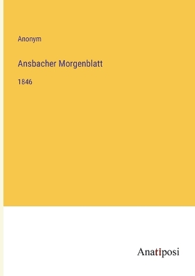 Book cover for Ansbacher Morgenblatt