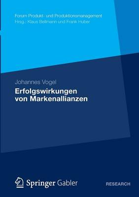 Book cover for Erfolgswirkungen von Markenallianzen