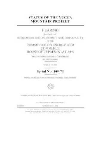 Cover of Status of the Yucca Mountain Project