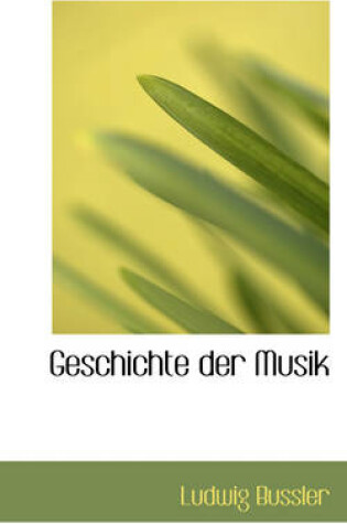 Cover of Geschichte Der Musik