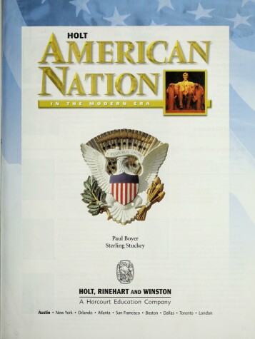 Book cover for Ate Am Nation 2005 Mod