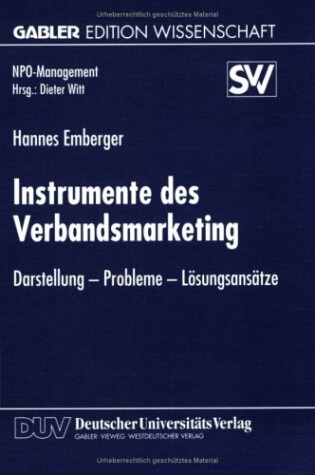 Cover of Instrumente Des Verbandsmarketing