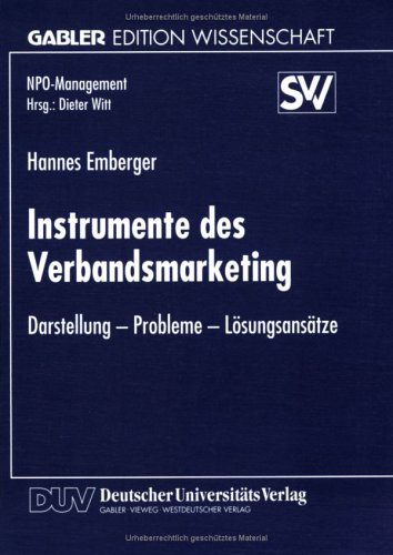 Book cover for Instrumente Des Verbandsmarketing