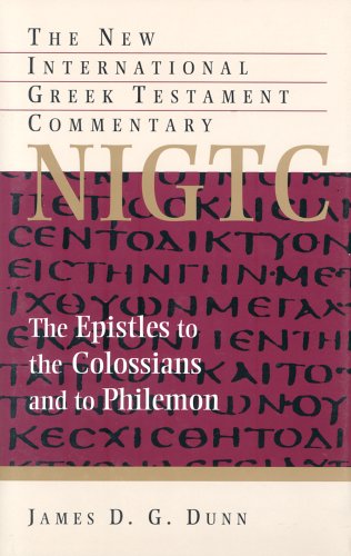 Book cover for The Epistles to Colossians and to Philemon