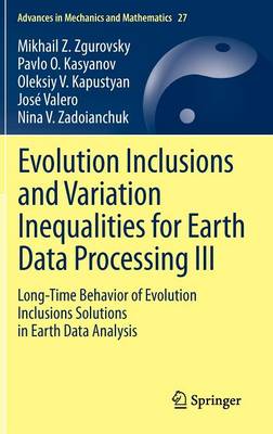 Book cover for Evolution Inclusions and Variation Inequalities for Earth Data Processing III