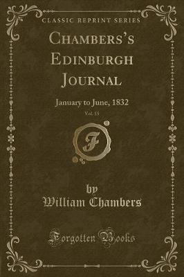 Book cover for Chambers's Edinburgh Journal, Vol. 15