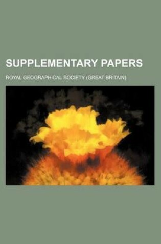 Cover of Supplementary Papers (Volume 4)