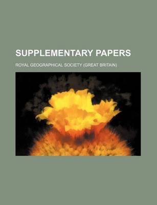 Book cover for Supplementary Papers (Volume 4)