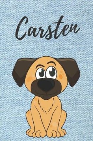 Cover of Carsten personalisiertes Notizbuch Hunde / Buch / Malbuch / Kritzelbuch / Tagebuch / Journal / DIN A5 / Geschenke