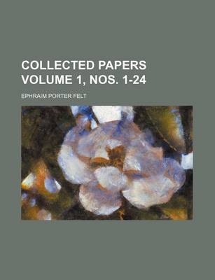 Book cover for Collected Papers Volume 1, Nos. 1-24