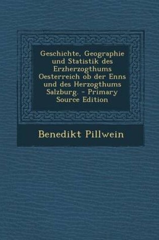 Cover of Geschichte, Geographie Und Statistik Des Erzherzogthums Oesterreich OB Der Enns Und Des Herzogthums Salzburg. - Primary Source Edition