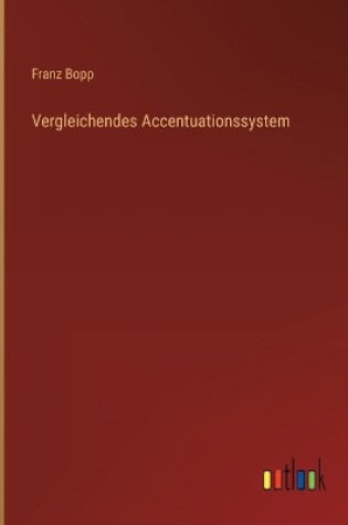 Cover of Vergleichendes Accentuationssystem