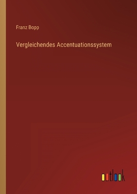 Book cover for Vergleichendes Accentuationssystem