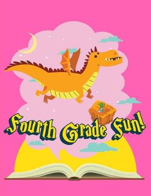 Book cover for Fourth Grade Fun Dragon Notebook