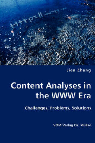 Cover of Content Analyses in the WWW Era