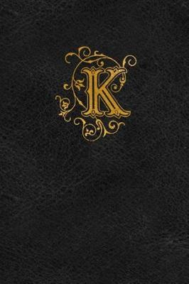 Book cover for Old English Monogram Journal - Letter K