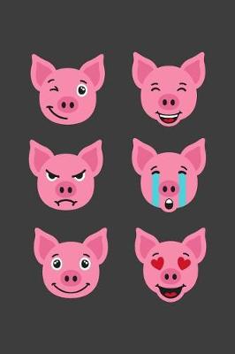 Book cover for Pig Emoji notebook