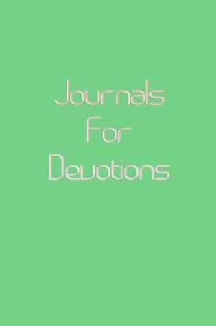 Cover of Journals For Devotions