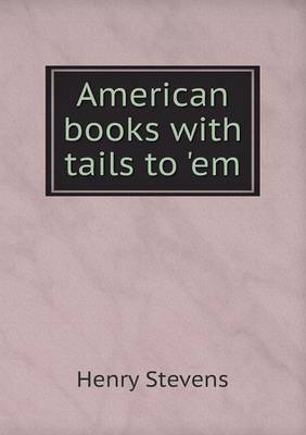 Book cover for American books with tails to 'em