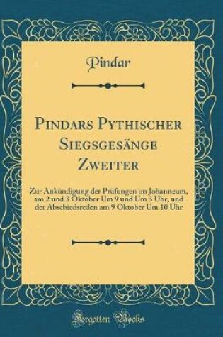 Cover of Pindars Pythischer Siegsgesange Zweiter