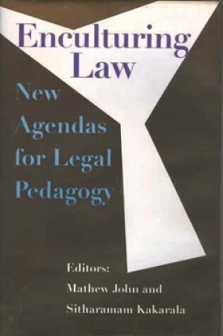 Cover of Enculturing Law - New Agendas for Legal Pedagogy