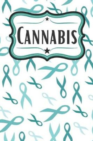 Cover of Teal Ribbon Cannabis Journal for PTSD Patients