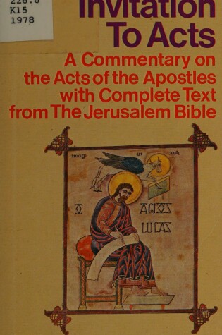 Cover of Invitation to Acts