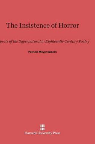 Cover of The Insistence of Horror