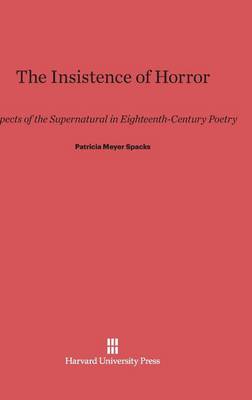 Book cover for The Insistence of Horror