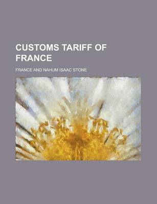 Book cover for Customs Tariff of France