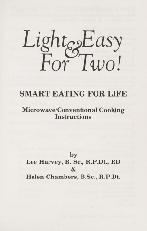 Book cover for Light and Easy for Two