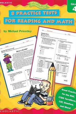 Cover of 8 Practice Tests for Reading and Math