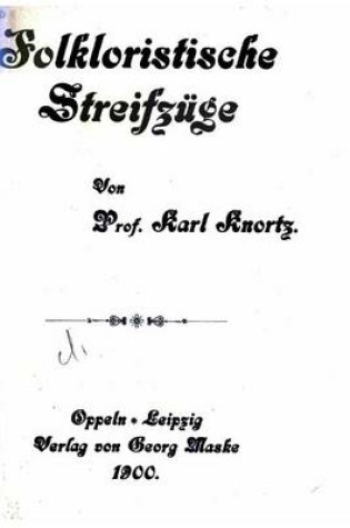 Cover of Folkloristische Streifzuge